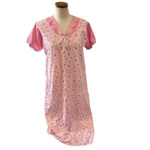 Vintage Pink Floral Nightgown